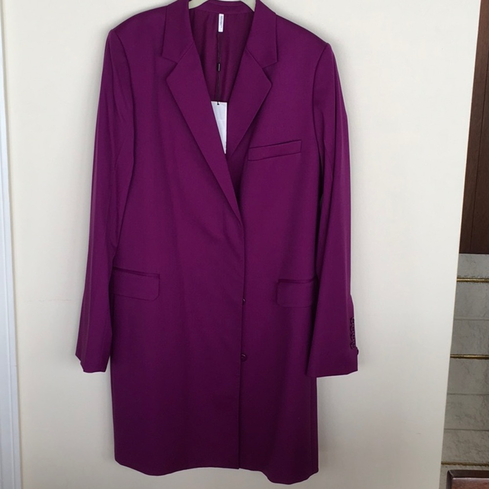 NWT Helmut Lang Slim Wool Blazer Coat - Picture 6 of 7